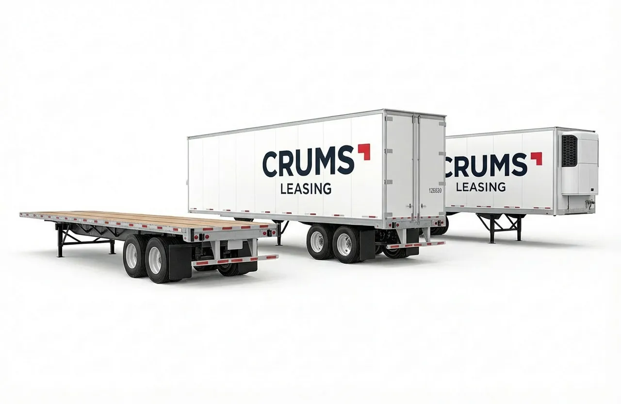 Dry van trailer for lease delivered to Atlanta, GA